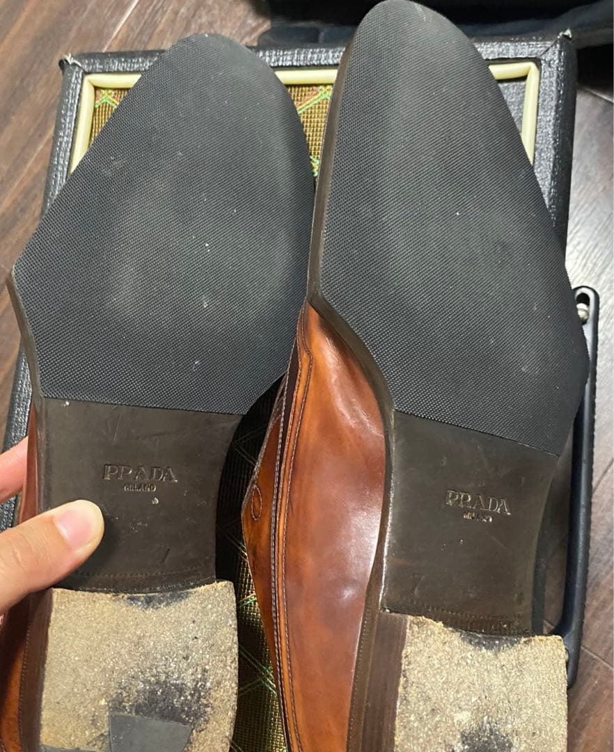 レア プラダ12AW ナイト ドレス シューズ 7 美品 ラバーソール - メルカリ