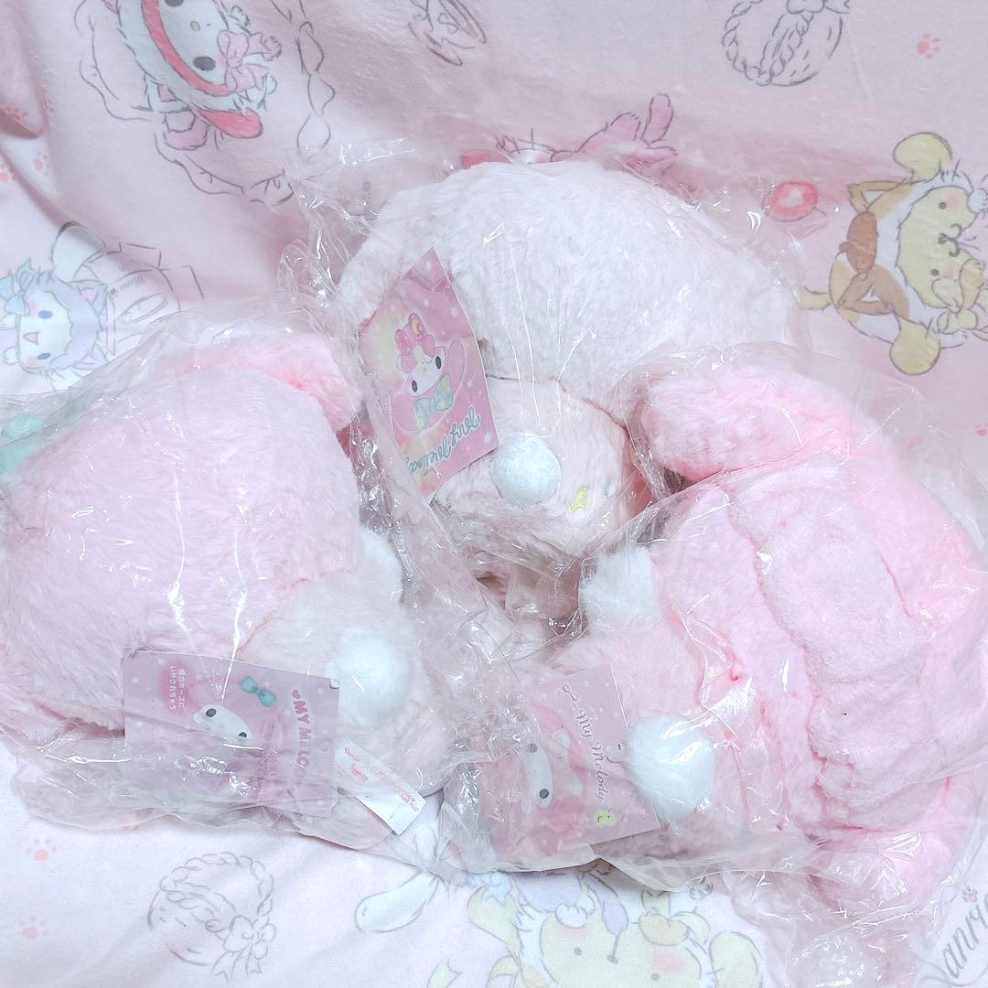 マイメロディ ぬいぐるみ 癒しドール くたくた ヘアバンド パジャマ 3
