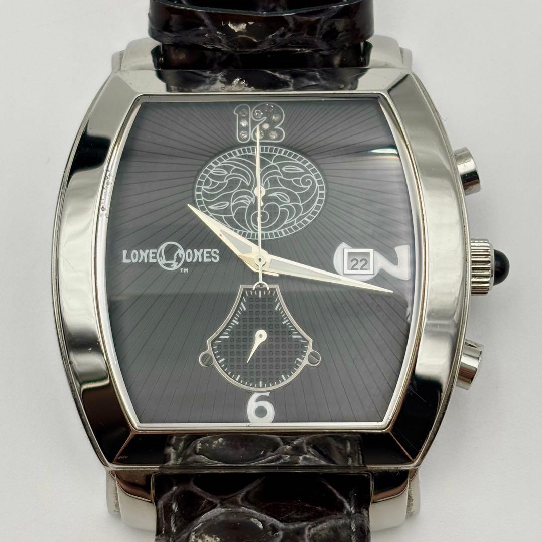 極美品 ロンワンズ 世界250本限定 ダイヤモンド オニキス クロノグラフ