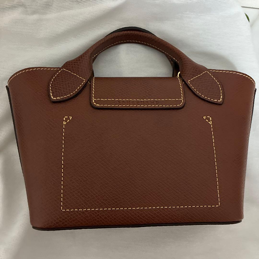 ロンシャン エピュレ XS ショルダーバッグ ブラウン ÉPURE レザー 美品