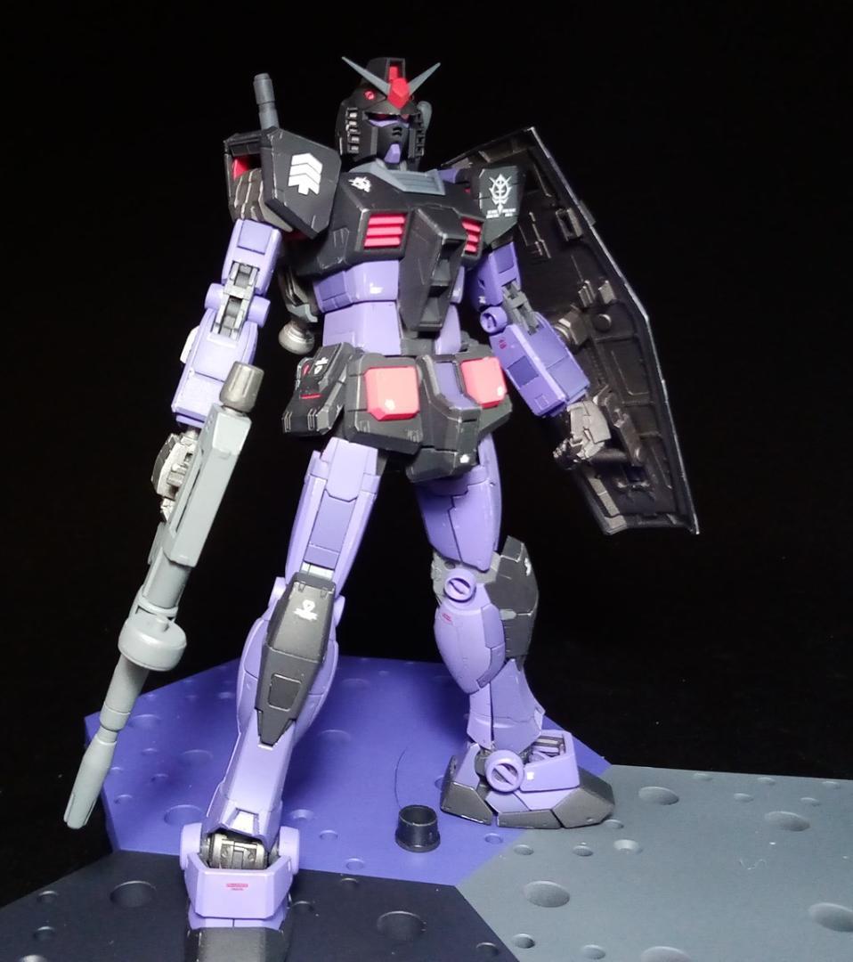 RG ガンダム ドムアーマー 黒い三連星 専用 鹵獲改修機 ガンプラ 完成