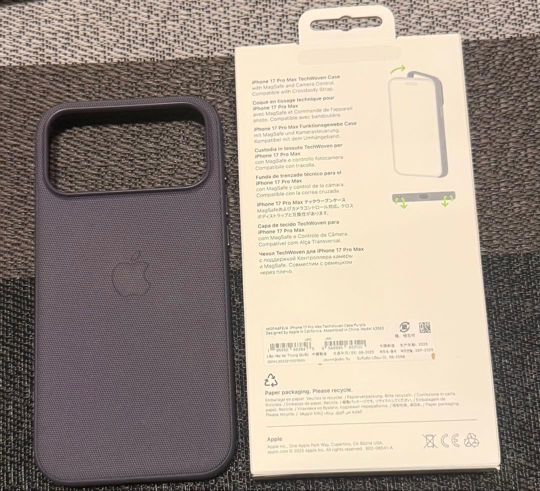 iPhone 17 Pro Max テックウーブンケース パープル - メルカリ