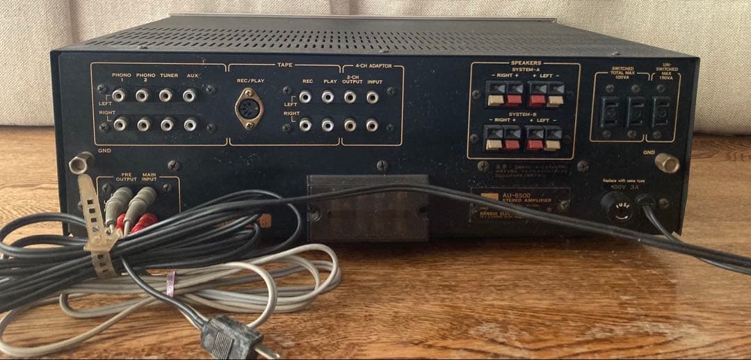 動作品】 SANSUI プリメインアンプ AU-6500 - メルカリ