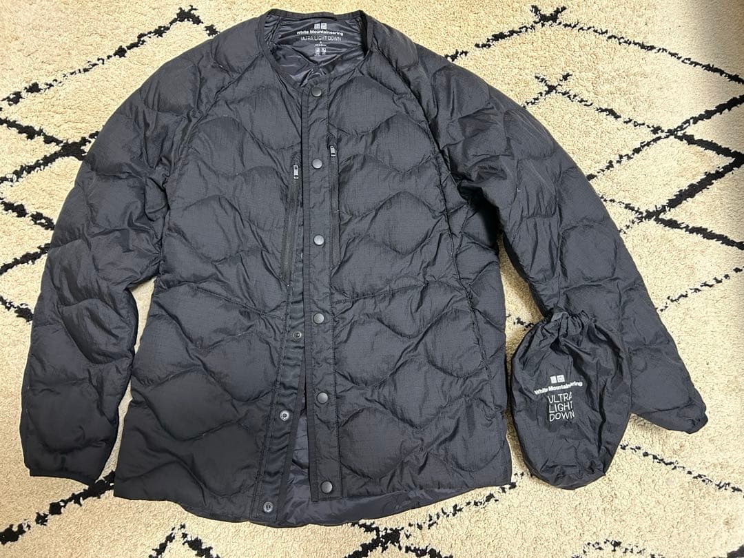 UNIQLO×ホワイトマウンテニアリング】名作ウルトラライトダウン黒M美品