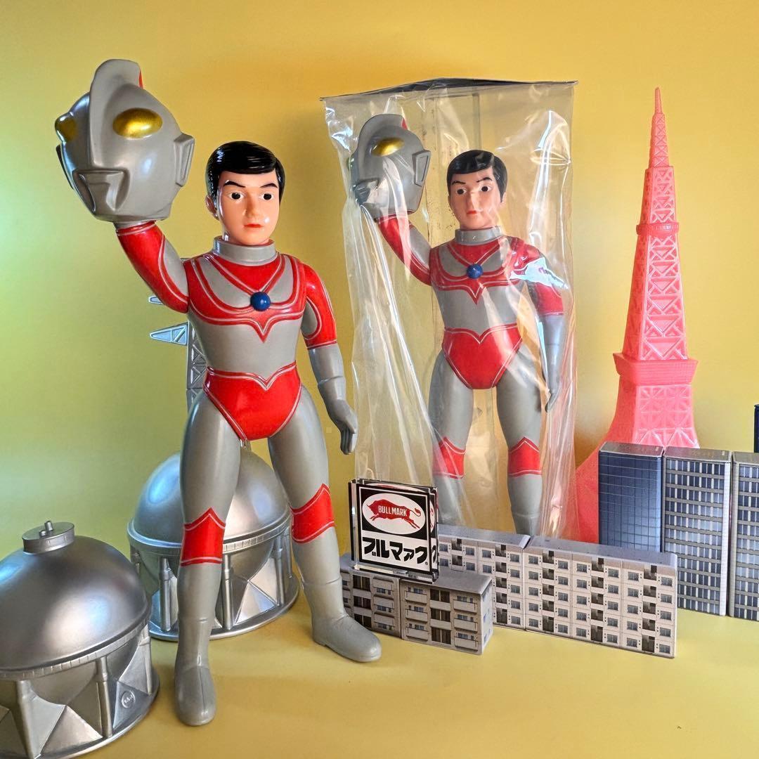 帰ってきたウルトラマン 【ブルマァク 】マスク取れ 大　昭和レトロカラー未開封品 ソフビ/ブルマァク BULLMARK/マスク取れ大帰ってきたウルトラマン