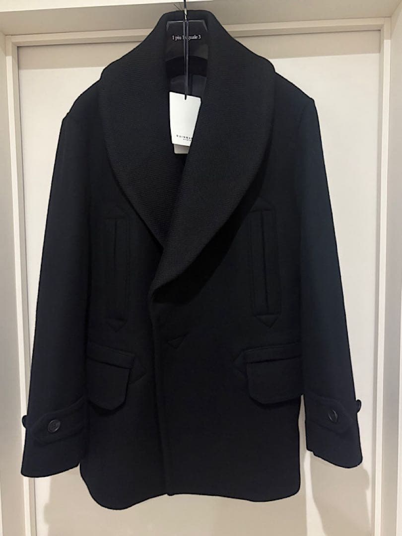 スナフキン様専用RAINMAKERレインメーカー23AWショールカラーPコート黒