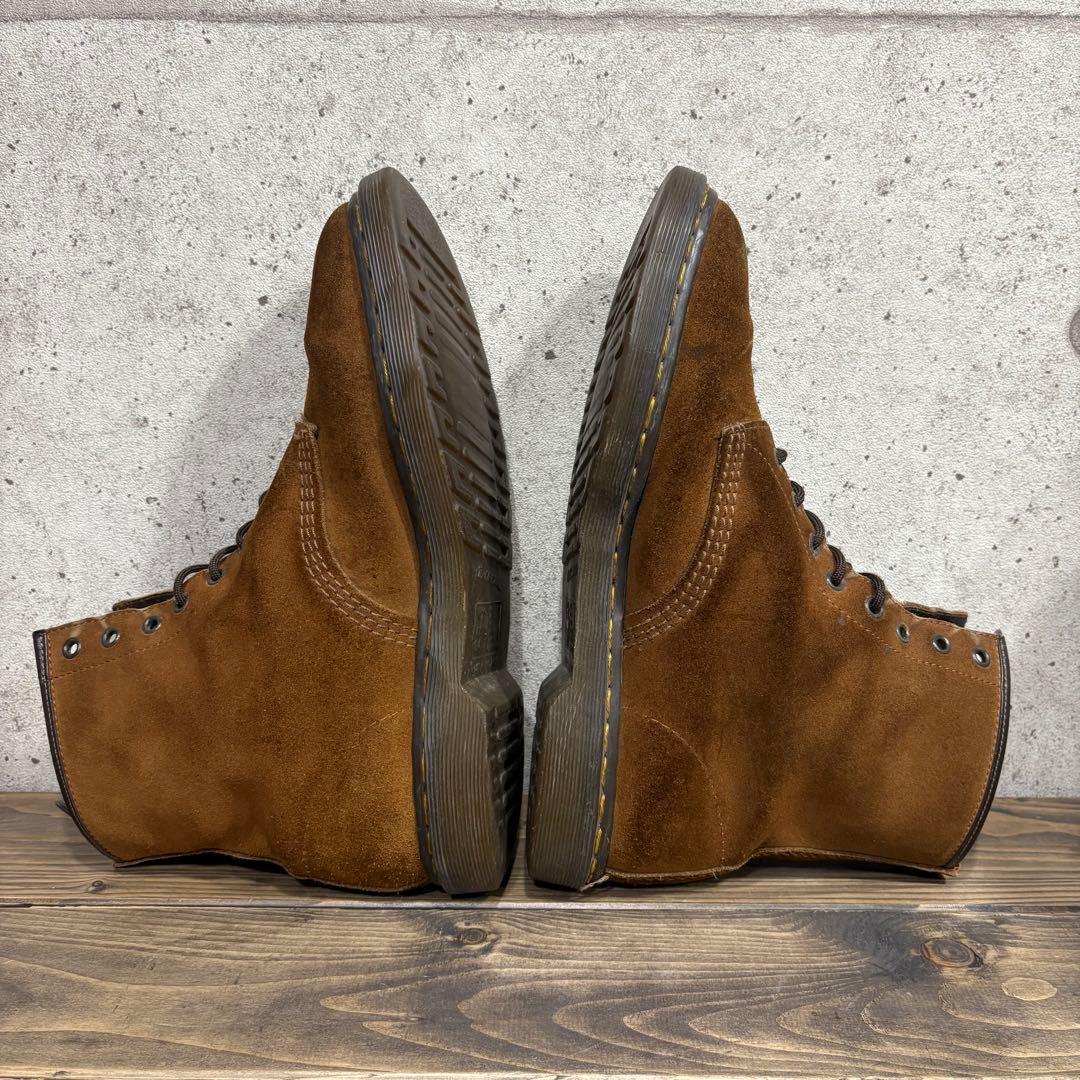 ドクターマーチン イングランド 8ホール ブーツ スウェード ブラウン