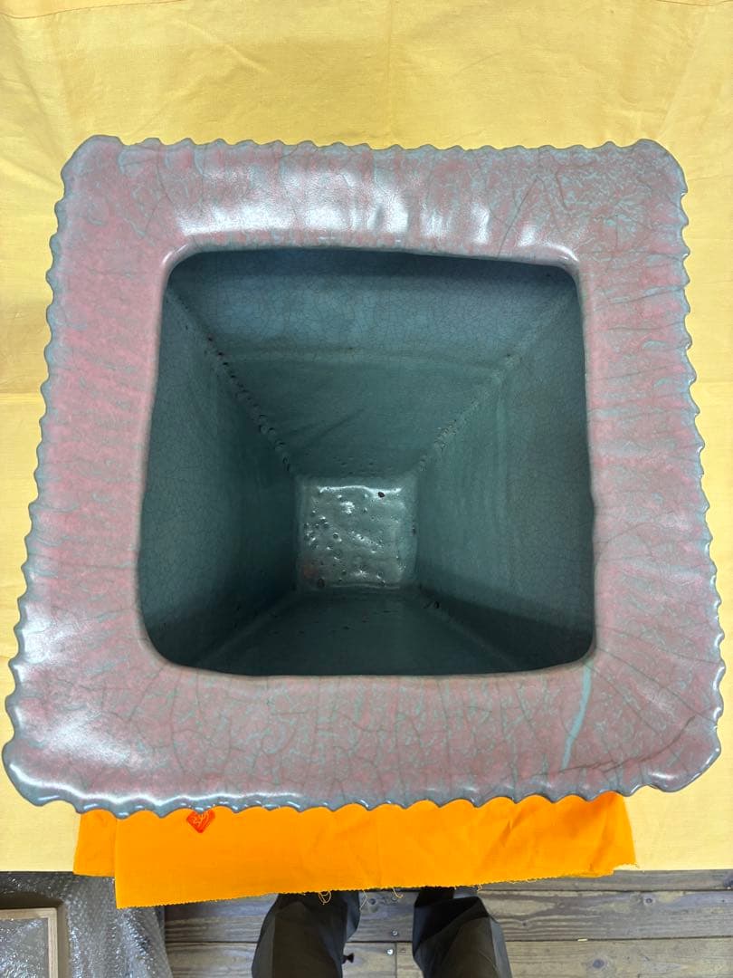 中島宏 青瓷釉彩壺 共箱・共布□本物保証□ 最上位作 人間国宝 中島宏