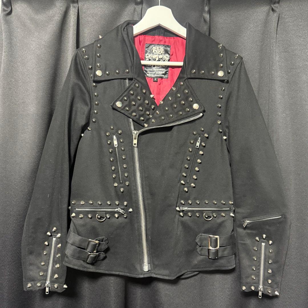 SEX POT ReVeNGe スタッズライダースジャケット - メルカリ