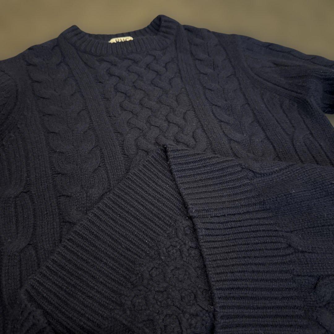 RHC ロンハーマン メンズ ケーブルニット セーター ネイビー - メルカリ