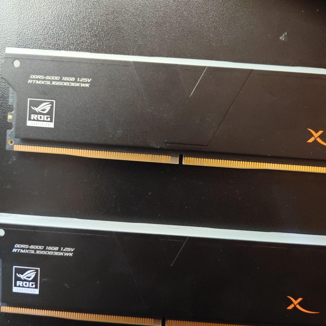 起動確認済DDR5 6200MHz 32GB メモリ箱無し - メルカリ