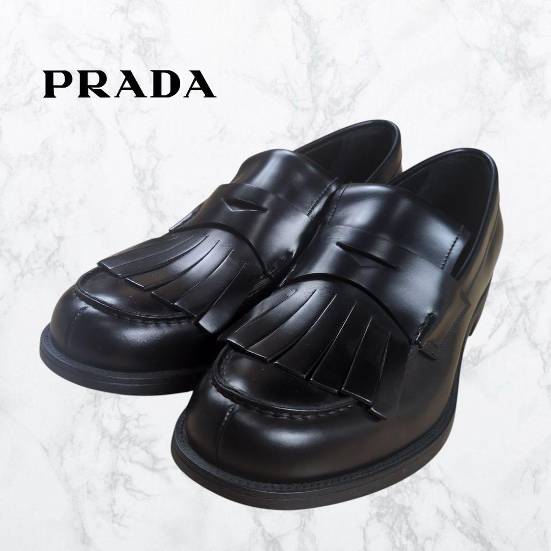 【未使用】PRADA フリンジ タッセル ペニーローファー PRADA - 【未使用】PRADA フリンジ タッセル ペニーローファーの通販