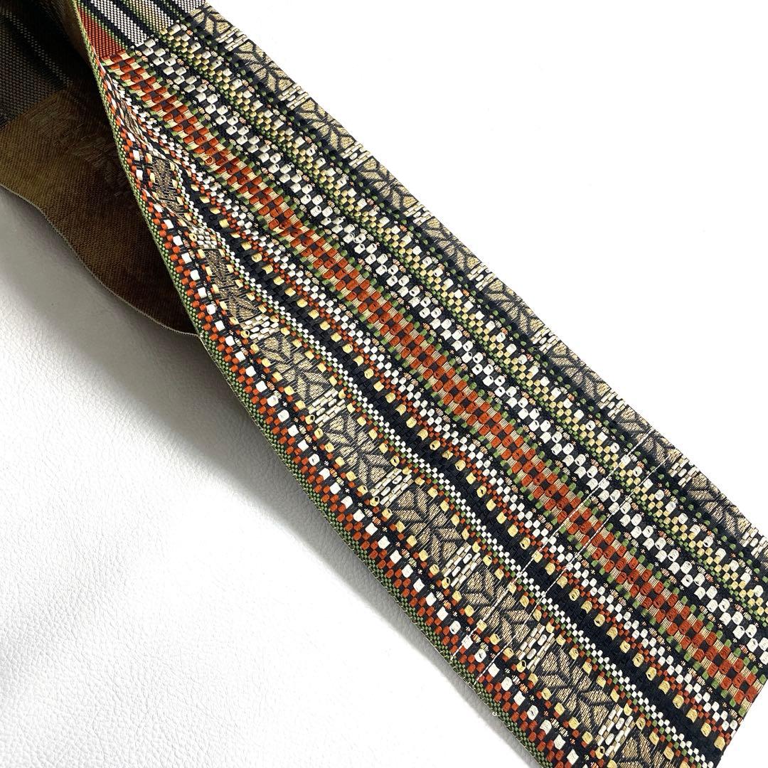 帯6307 ○高級 正絹 本場筑前博多織 名古屋仕立て 名古屋帯 - メルカリ