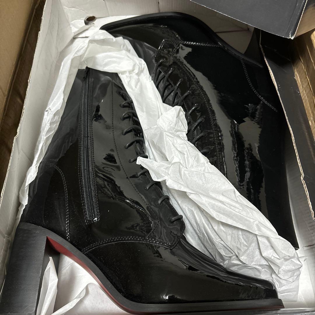 厚底ブーツ 20cmヒール ブラック コスプレ - メルカリ