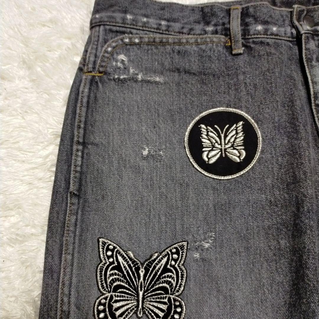 特大XL】Needles ネペンテス限定モデル ダメージデニム グレー - メルカリ