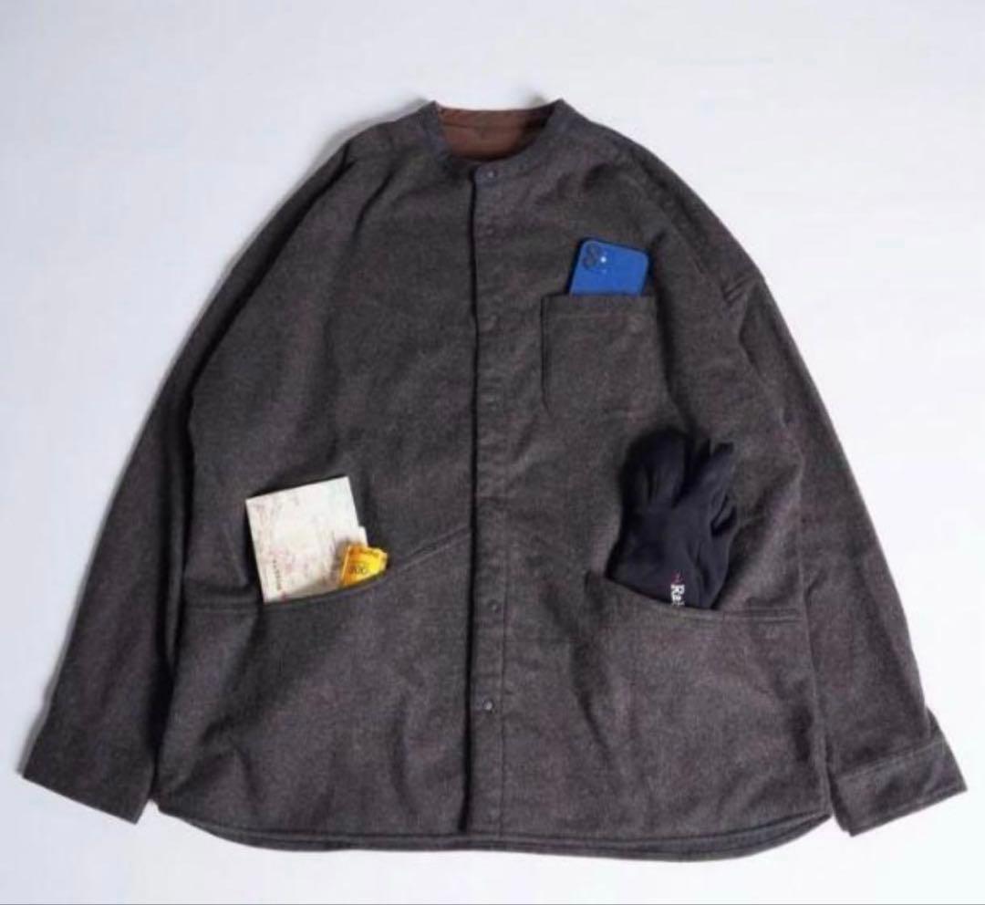 トップス atelier Bluebottle Neo WOOL SHIRTS atelierBluebottlel アトリエブルーボトル＞ Neo Wool Shirt ネオ