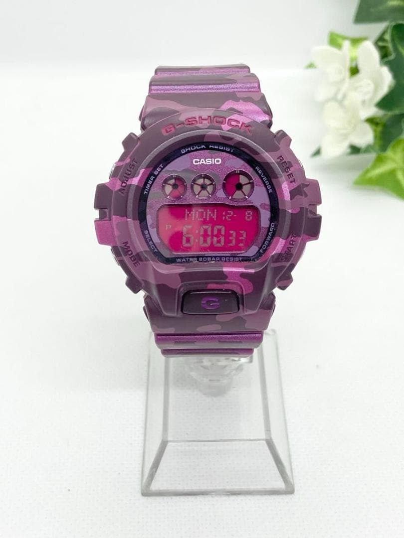 稼動 G-SHOCK DW-6900CF ピンクパープル 迷彩 カモフラージュ - メルカリ