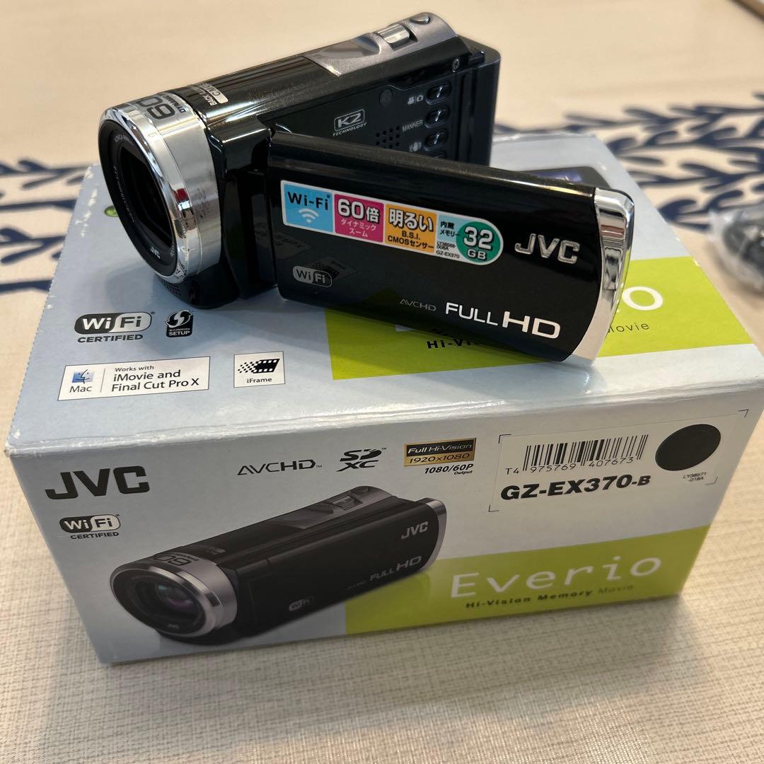 【箱付き美品】小型 ビデオカメラ JVC GZ-EX370-B フルHD JVC Everio GZ-EX370 価格比較 - 価格.com