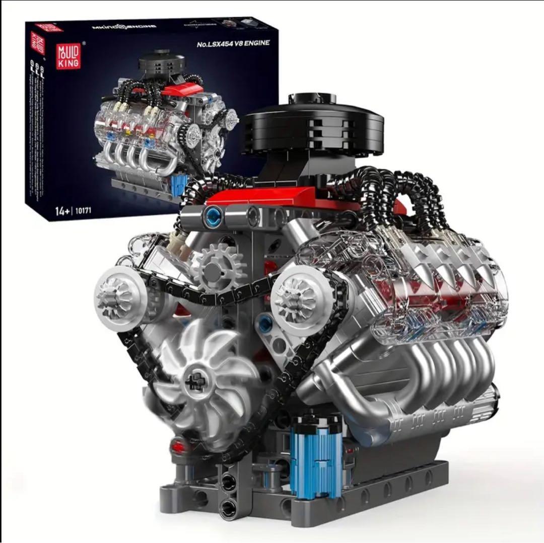 V8エンジン 模型 ブロック 組立キット 教材 プレゼント - メルカリ