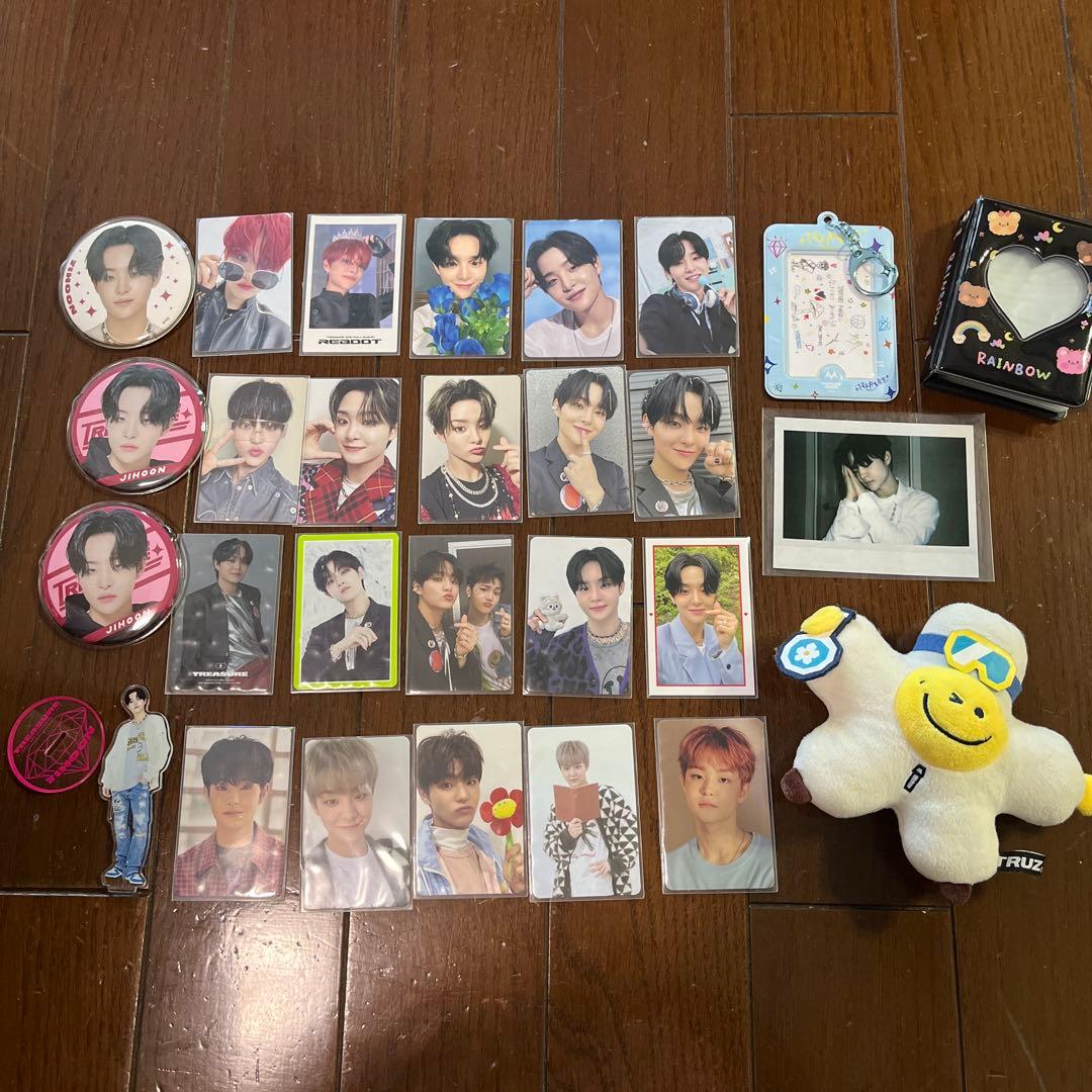 treasure ジフン トレカ アクスタ 缶バッチ ぬいぐるみ ココネンネ