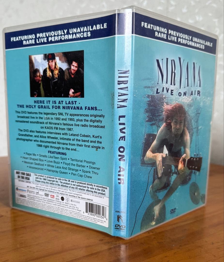 ニルヴァーナ　/ ライヴ・オン・エア　DVD 動作確認済