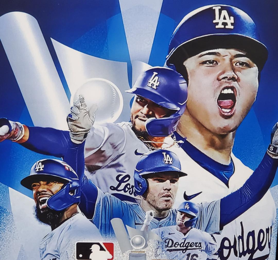 祝ドジャース大谷翔平 2024年NL優勝記念！A3サイズポスターフレーム