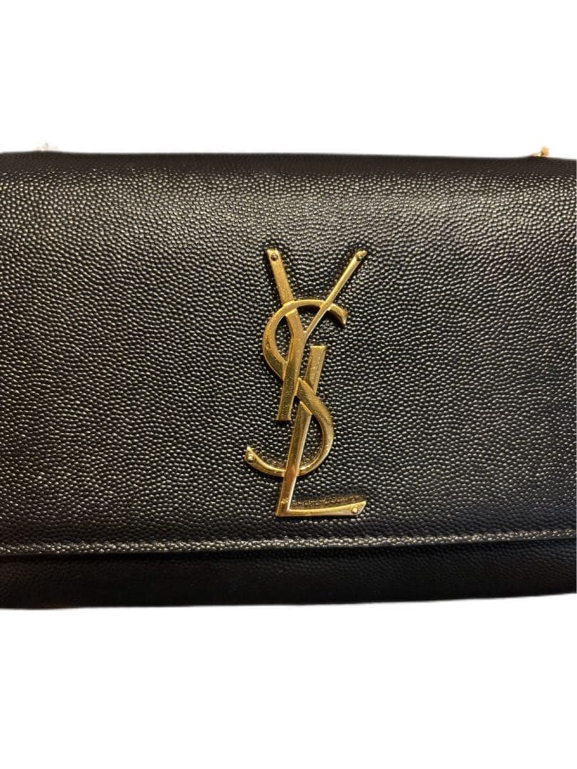 美品 YSL ブラック ショルダーバッグ サンローラン 卒園式 - メルカリ