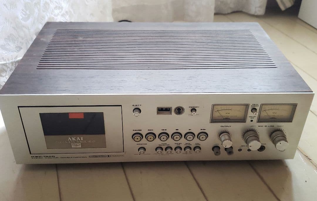 AKAI GXC-760D ステレオカセットデッキ Akai GXC 760D 3-Head Dual Capstan Stereo Cassette Tape Deck(PARTS