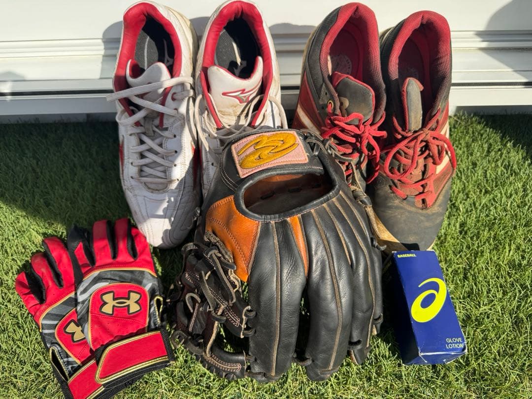 s*j様 【最終価格です！まとめ売り！】野球用品5点セット！ ゼット（ZETT） 野球 バット 軟式 金属 ジュニア ミドルバランス ZETT