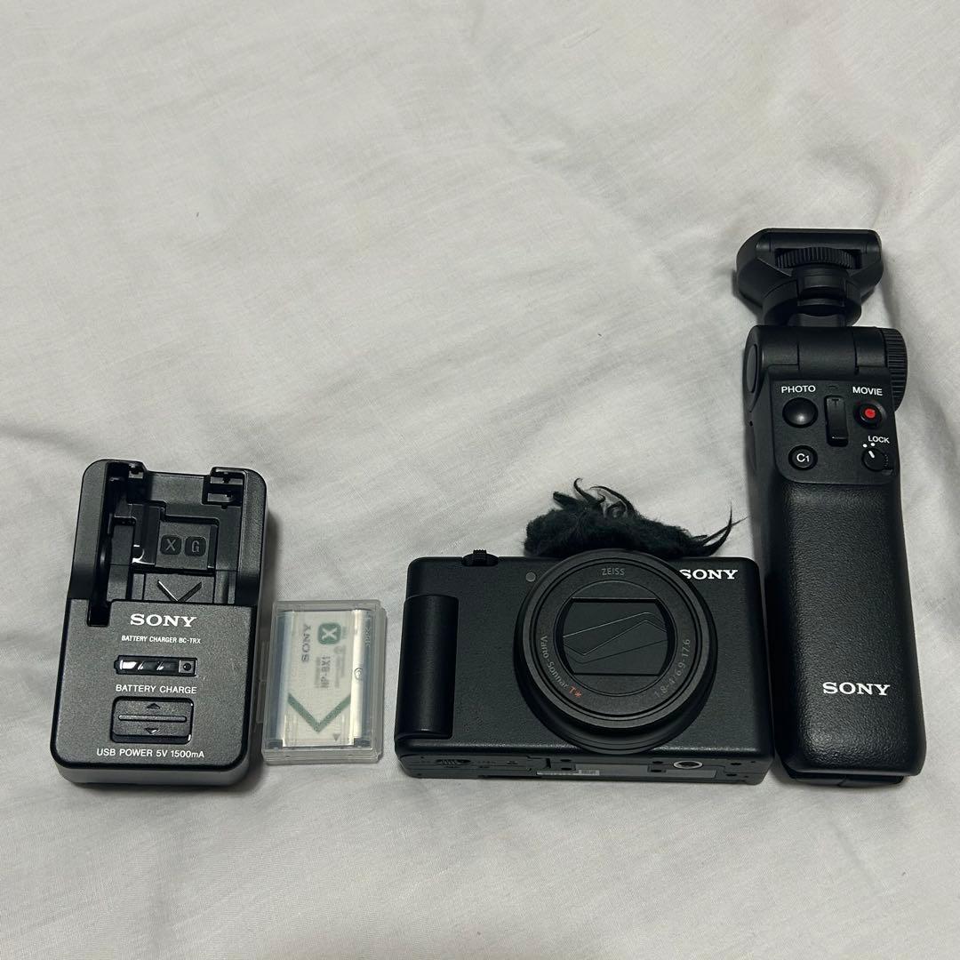 デジタルカメラ Sony vlogcam ZV-1 II SHOOTING GRIP KIT VLOGCAM ZV-1 II シューティンググリップキット ブラック ZV-1M2G BQ