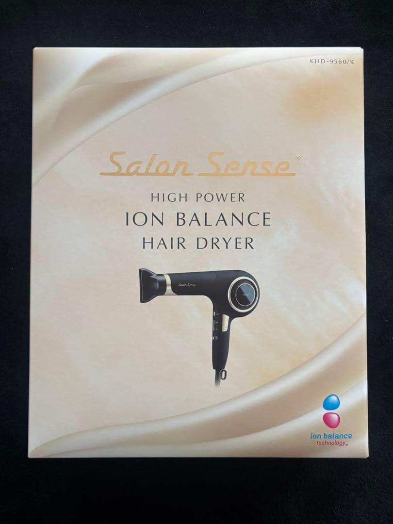 はるたんさん専用　KHD9560K コイズミ ヘアドライヤー ハイパワーイオンバランスドライヤー Salon Sense ブラック KHD9560K