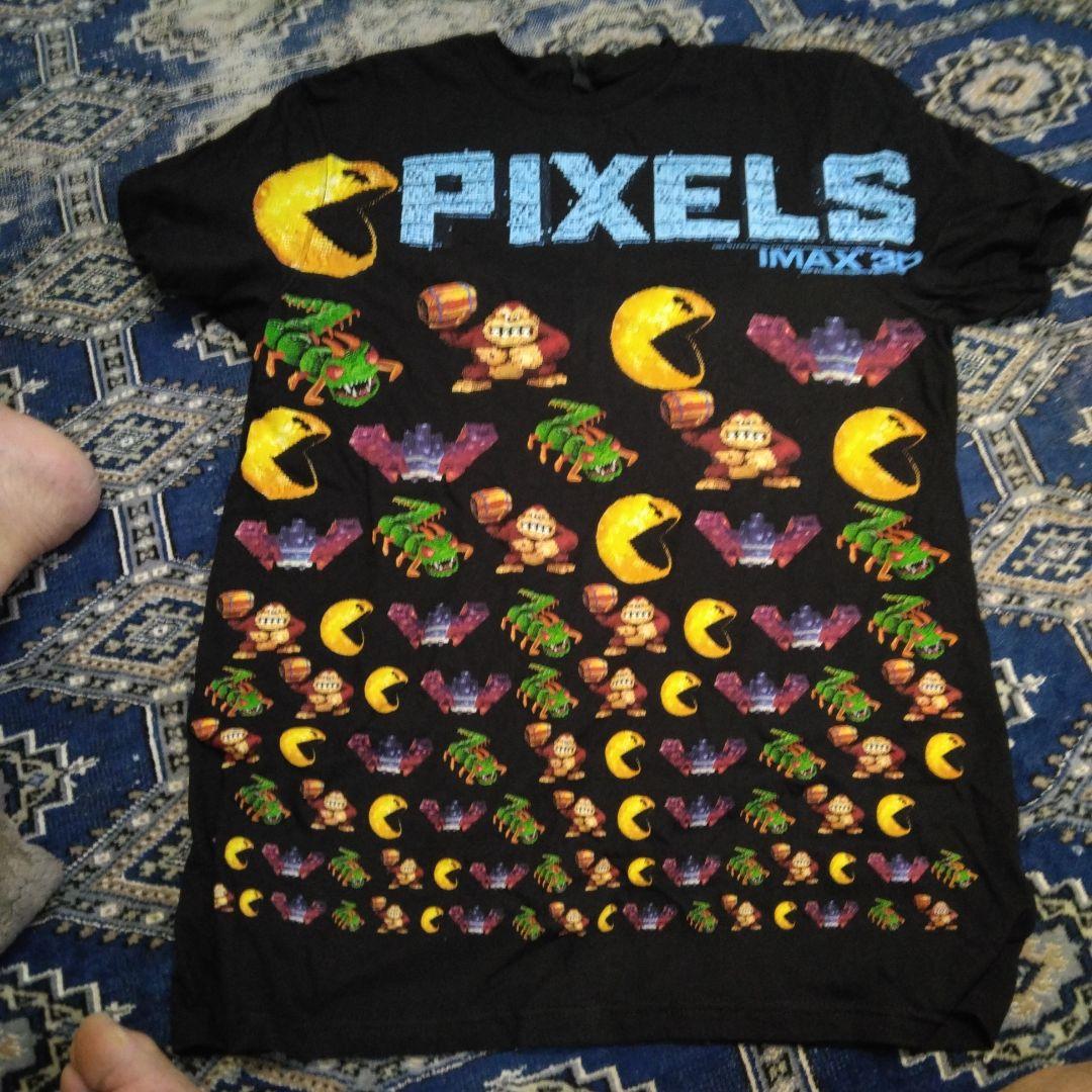 USJに行く時に、ピクセル映画記念特別限定Tシャツ、未使用サイズL ミクラスVSエレキング ｜切替ビッグシルエットTシャツ｜ユニセックス