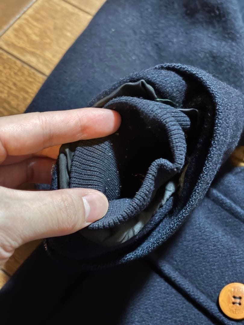 80s L.L.bean ハーフコート 襟ヌバック USA製