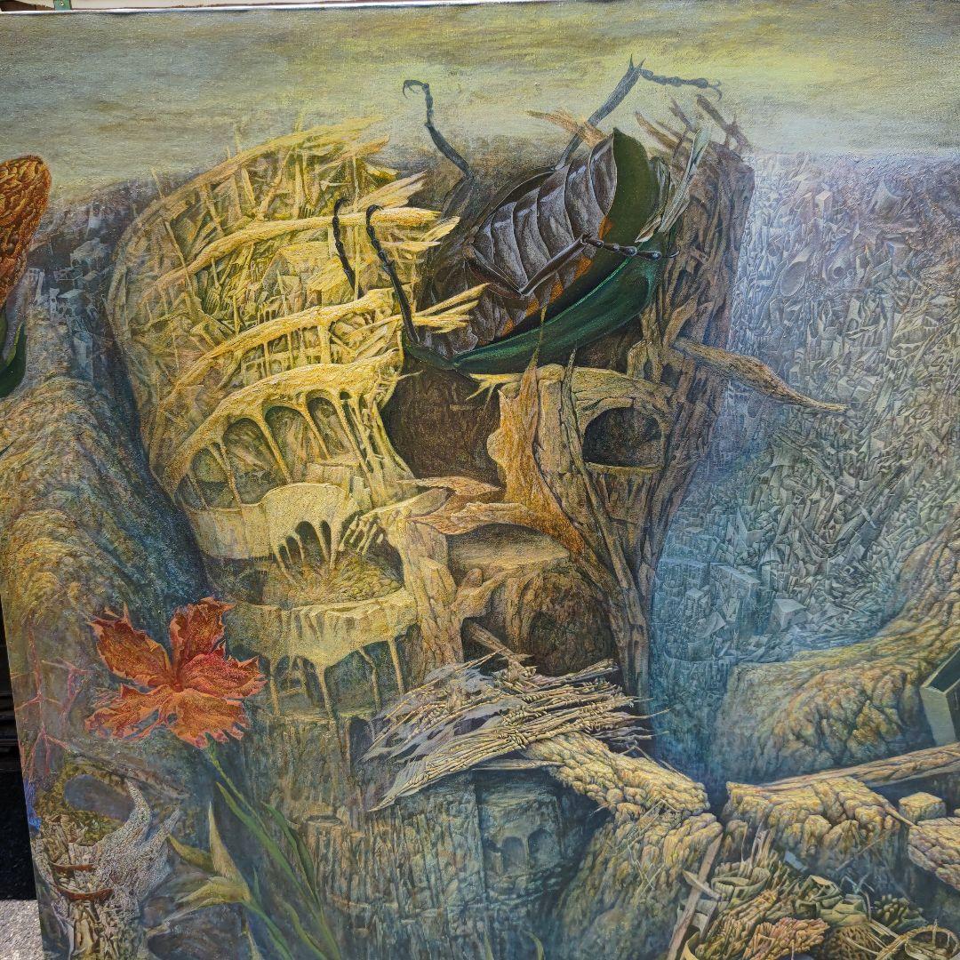 塚本聰「瞑想の中で」S100号油彩、超巨大画、何百ページの小説＃寺田コレクション