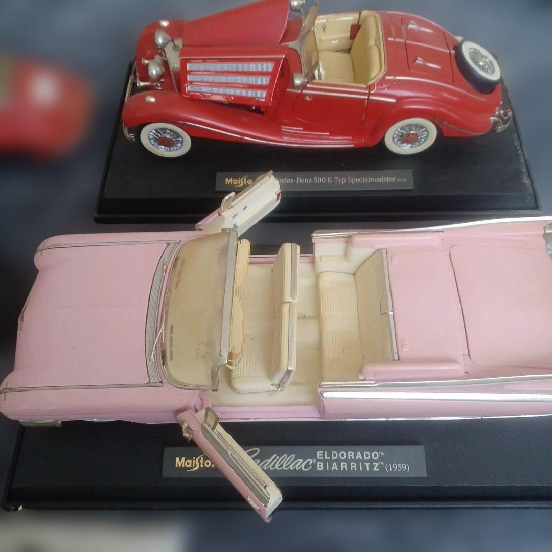 マイスト Maisto ミニカー 車 ジャンク 4台 バイク1台 年代物 ②