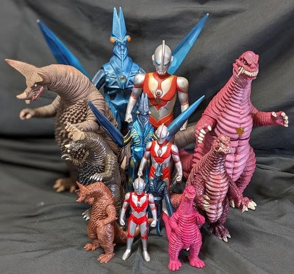 ウルトラマンパワード＆登場怪獣・宇宙人（バンダイ）ソフビフィギュア