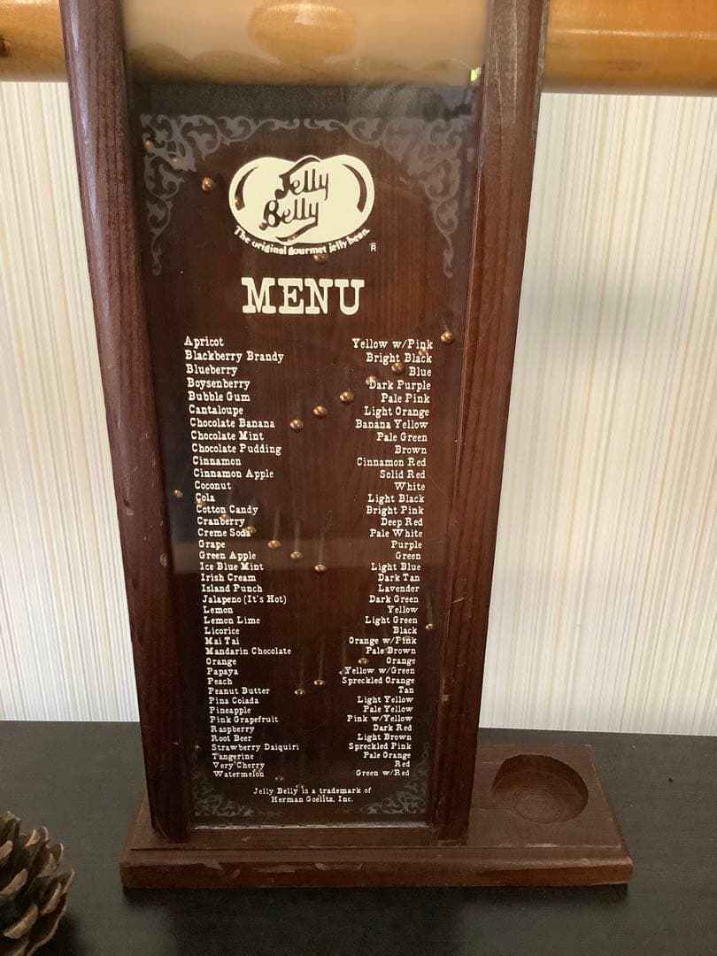 Jelly Belly 木製 ディスペンサー 【1980年代】【貴重品】 - メルカリ