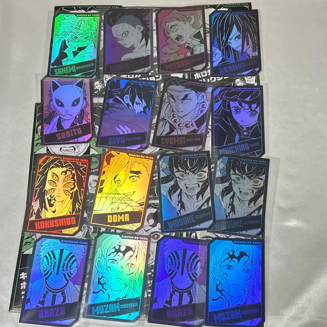 16枚セット 鬼滅の刃 ホロカード コレクション ホログラム カード