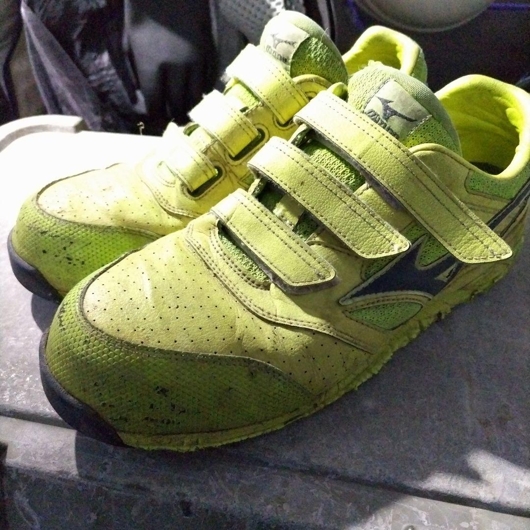 Mizuno 蛍光イエロー安全靴 - メルカリ