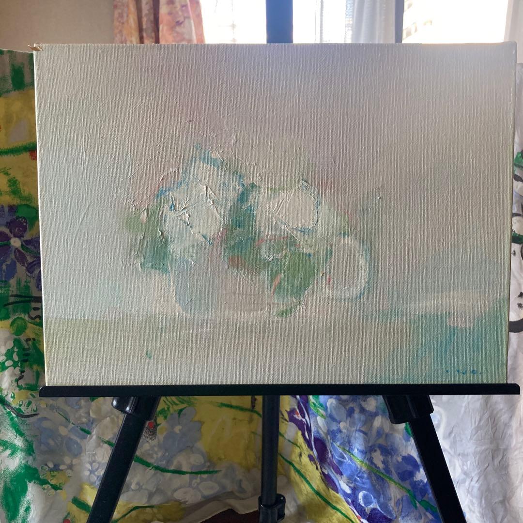 優しく包み込む本物の油彩画 】「薔薇」F4号 井上孝義画伯作品 f4号