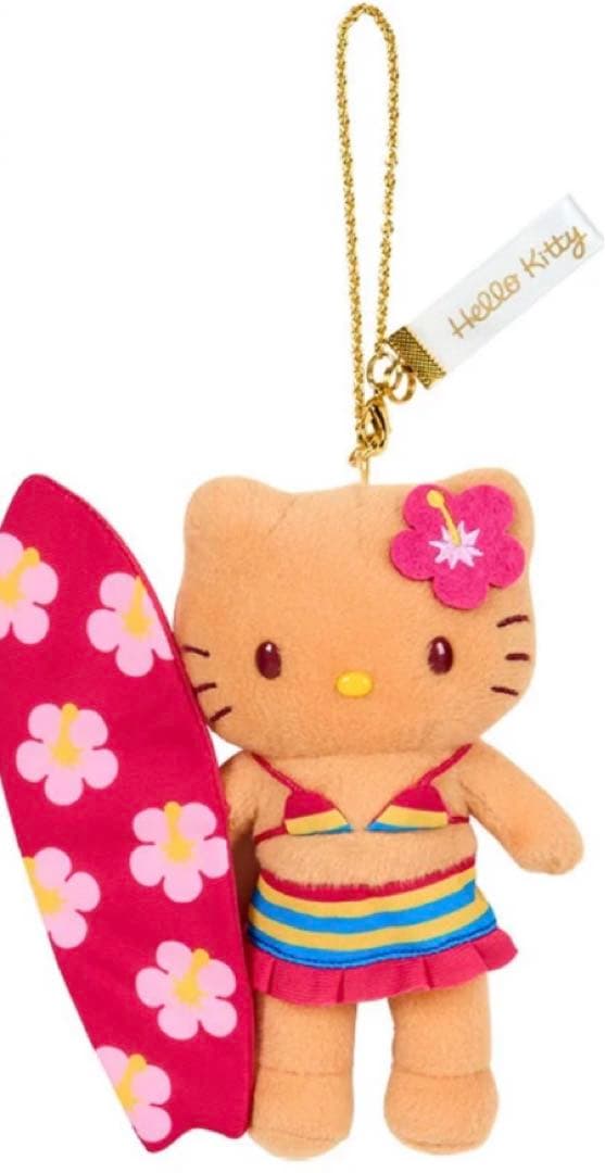 ハローキティ展 限定 ぬいぐるみ マスコット 日焼け ギャル 水着 50