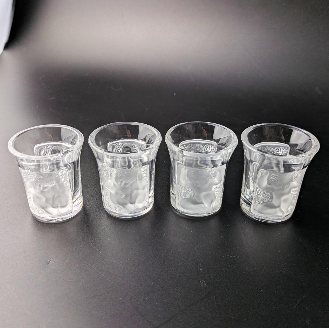 生命の芸術☆ラリック アンファン ショットグラス 4個セット
