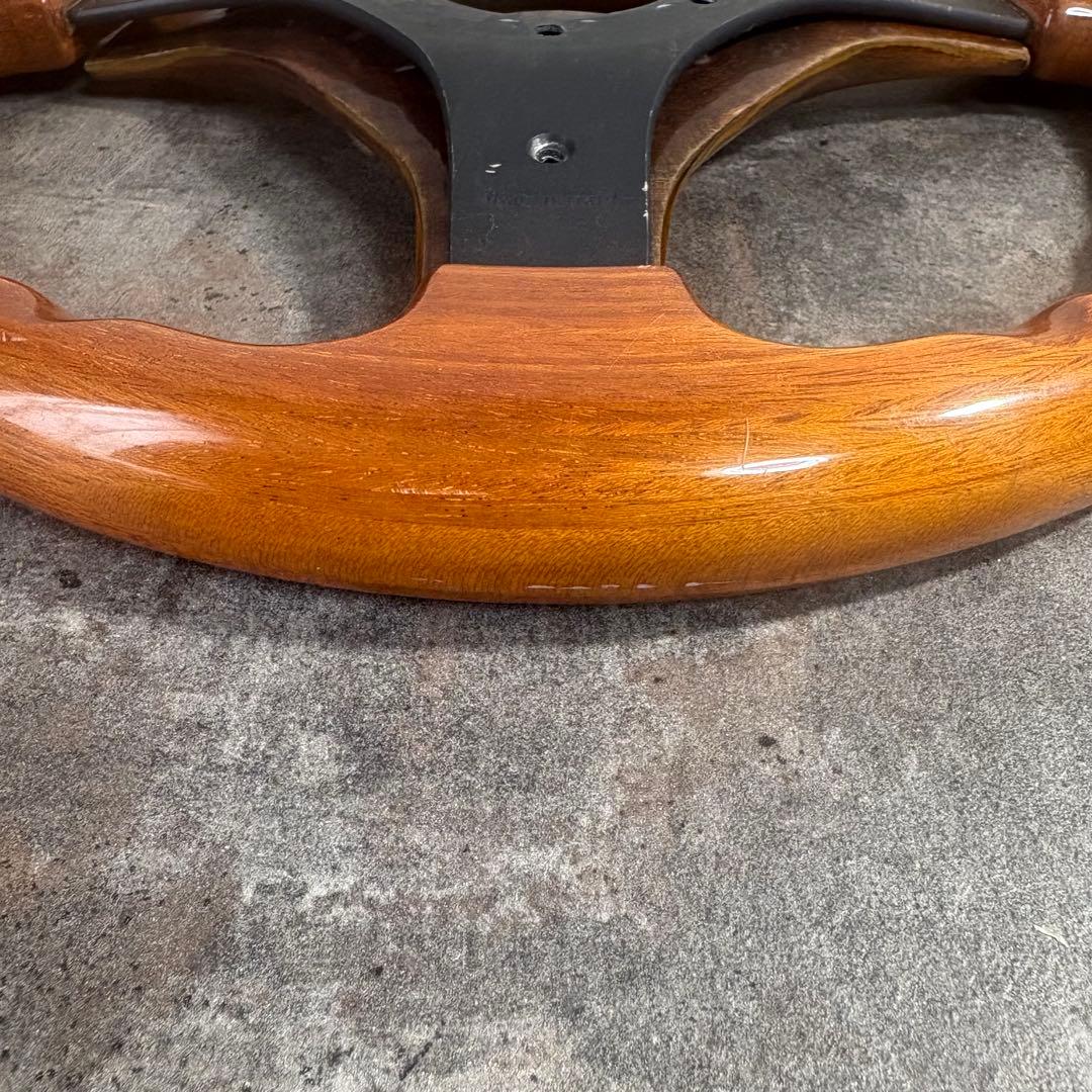 《ミケロッティ》レア希少昭和レトロ31φ当時物ウッド ハンドル VIP車