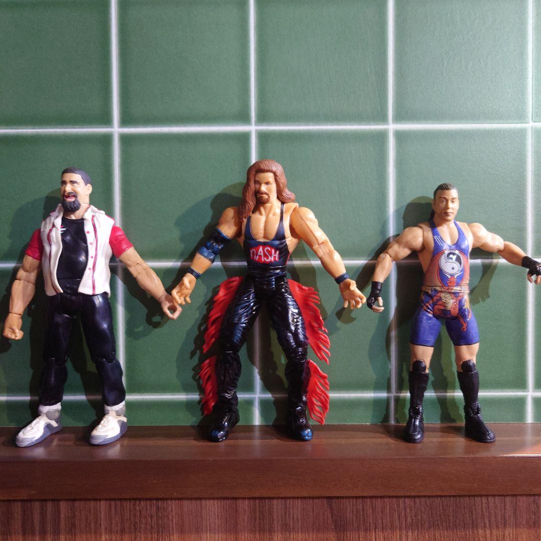 貴重 WWE WWF WCW nWo プロレスフィギュア 23体 まとめ売り リング付き