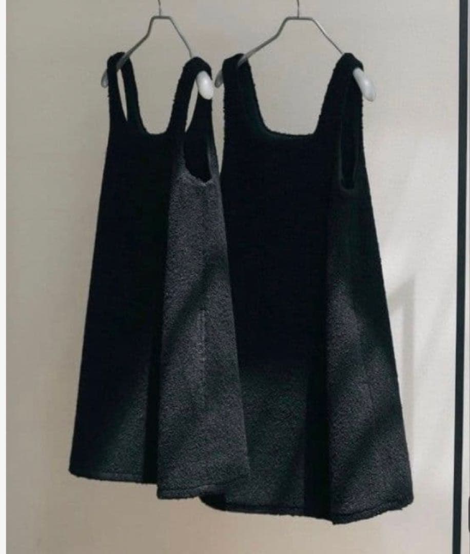 ⭐︎専用⭐︎ pois ポワ スクエアプードルワンピース ブラック pois ポワ スクエアプードルワンピース - メルカリ