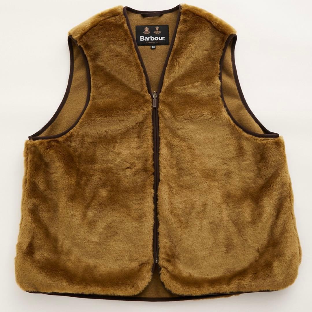 【新品】BARBOUR 《別注》リバーシブル ファーライナー ベスト XL
