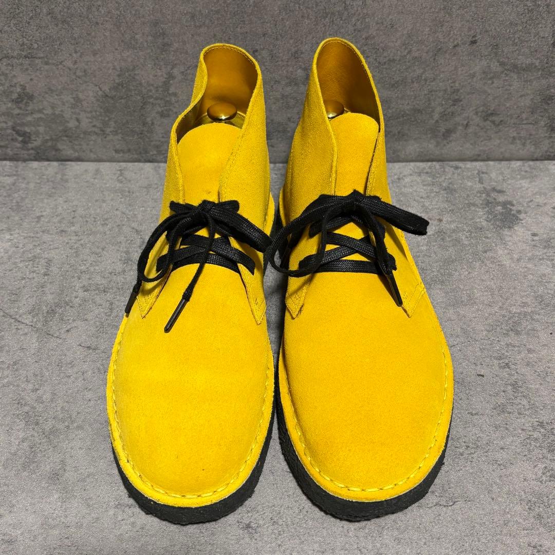 未使用級 クラークス デザートブーツ ジャマイカイエロー スエード