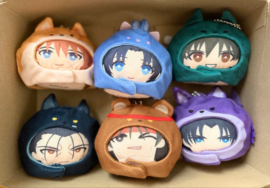 全6種セット るろうに剣心 あにずきん(ぬいぐるみマスコット) TVアニメ「るろうに剣心 －明治剣客浪漫譚－」 あにずきん（ぬいぐるみ