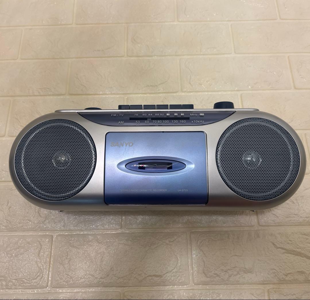 値下げ SANYO サンヨー レトロ ラジカセ U4-ST23 三洋 ジャンク品
