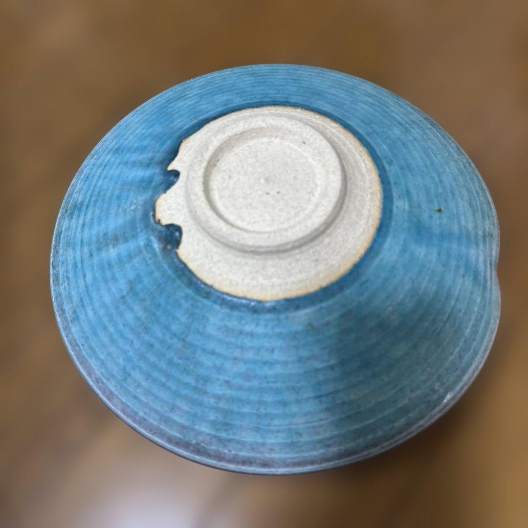 安藤勝美 青色陶器皿 木製箱付き あーと青仁 / TOPページ